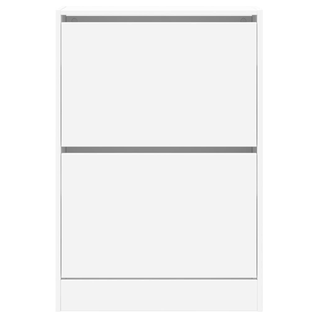 Tone Shoe Cabinet Solid Oak 2 Drop-Down Drawers small