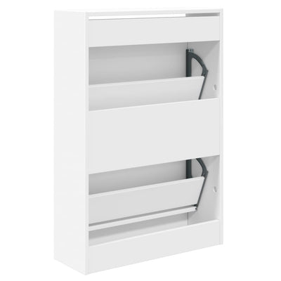 Tone Shoe Cabinet Solid Oak 2 Drop-Down Drawers small