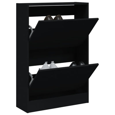 Tone Shoe Cabinet Solid Oak 2 Drop-Down Drawers small