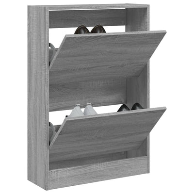 Tone Shoe Cabinet Solid Oak 2 Drop-Down Drawers small