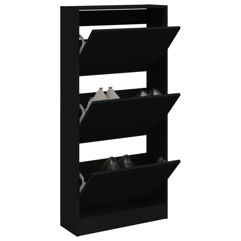 Tone Shoe Cabinet Solid Oak 2 Drop-Down Drawers Medium