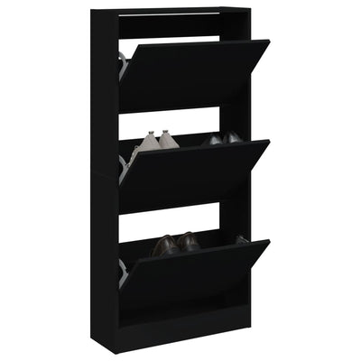 Tone Shoe Cabinet Solid Oak 2 Drop-Down Drawers Medium