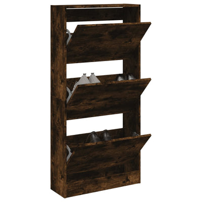 Tone Shoe Cabinet Solid Oak 2 Drop-Down Drawers Medium