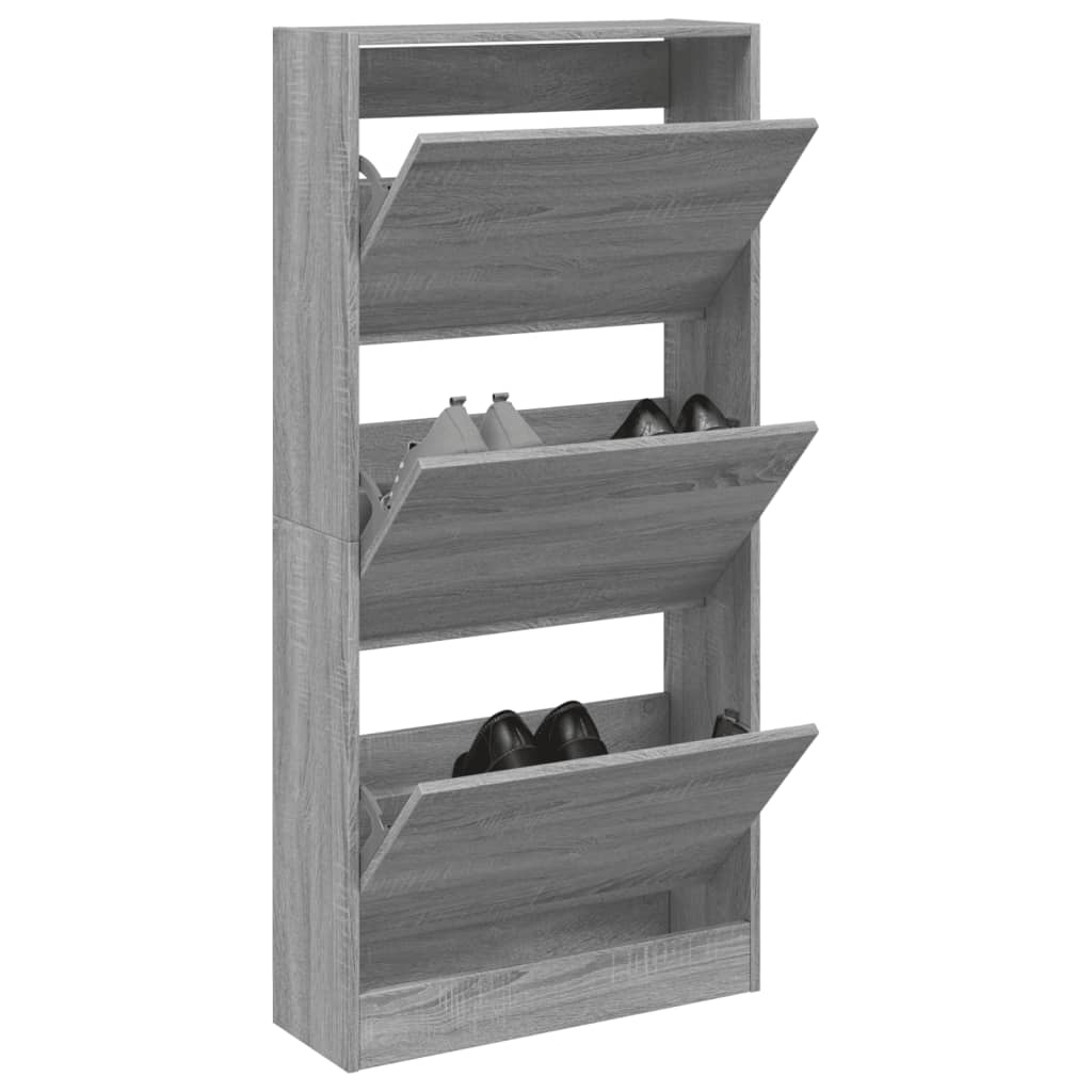 Tone Shoe Cabinet Solid Oak 2 Drop-Down Drawers Medium