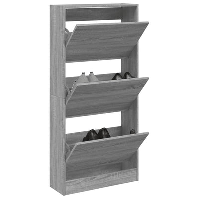 Tone Shoe Cabinet Solid Oak 2 Drop-Down Drawers Medium