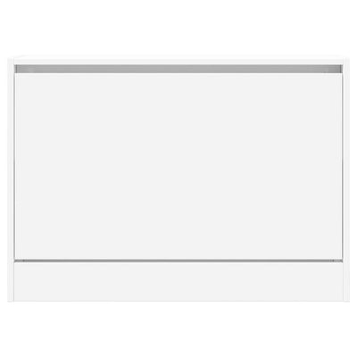 Modern 6 Pair 31" Compact Shoe Cabinet With 1 Flip Down Drawer
