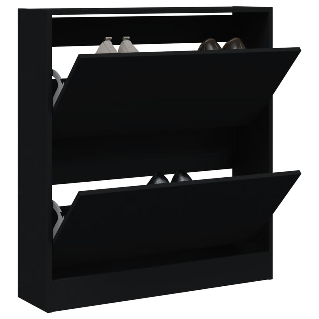 Tone Shoe Cabinet Solid Oak 2 Drop-Down Drawers Small