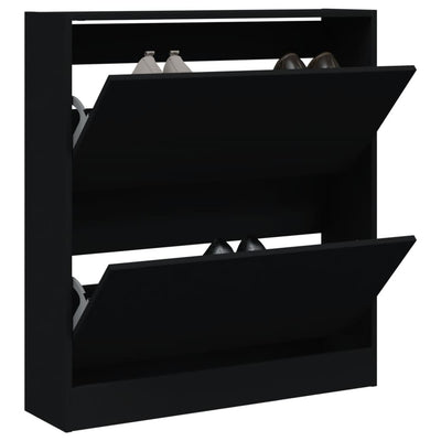 Tone Shoe Cabinet Solid Oak 2 Drop-Down Drawers Small