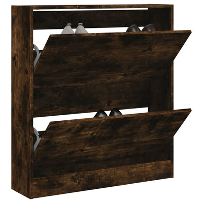 Tone Shoe Cabinet Solid Oak 2 Drop-Down Drawers Small