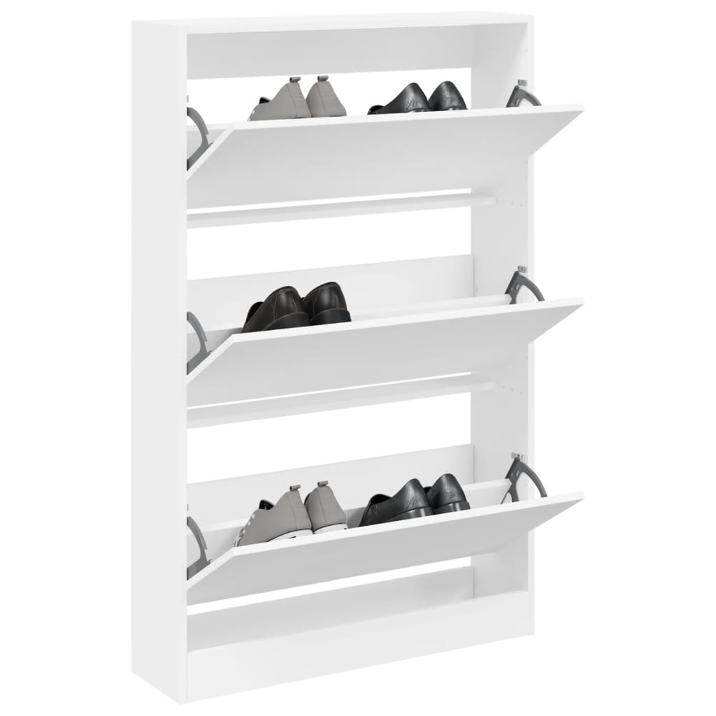 Tone Shoe Cabinet Solid Oak 3 Drop-Down Drawers