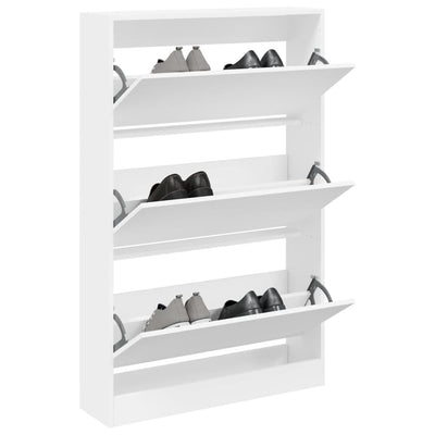 Tone Shoe Cabinet Solid Oak 3 Drop-Down Drawers