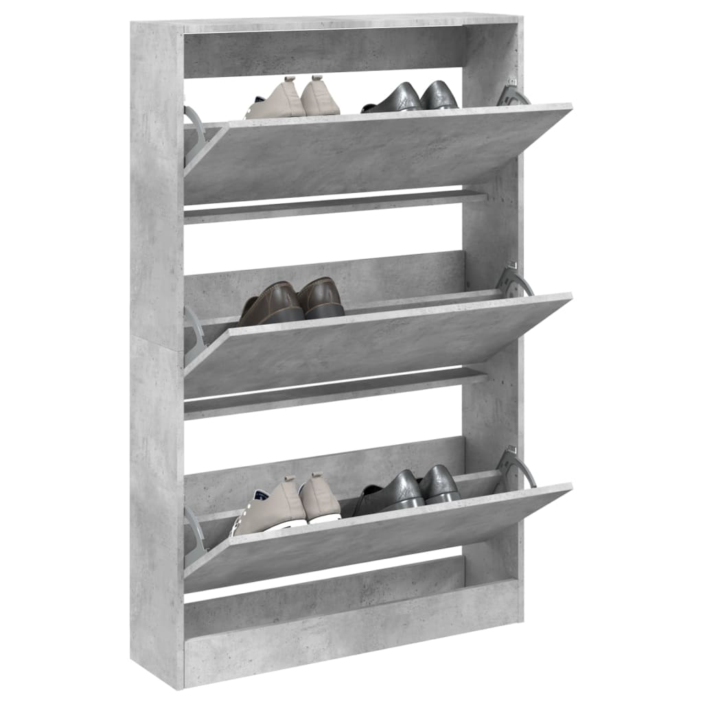 Tone Shoe Cabinet Solid Oak 3 Drop-Down Drawers