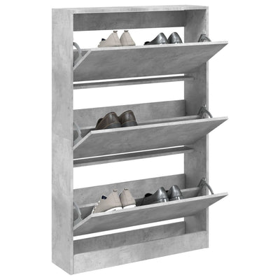 Tone Shoe Cabinet Solid Oak 3 Drop-Down Drawers