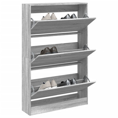 Tone Shoe Cabinet Solid Oak 3 Drop-Down Drawers