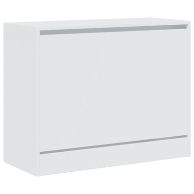 Modern 6 Pair 31" Shoe Cabinet With 1 Flip Down Drawer