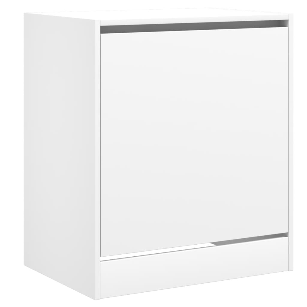 Modern 9 Pair 31" Shoe Cabinet With 1 Flip Down Drawer