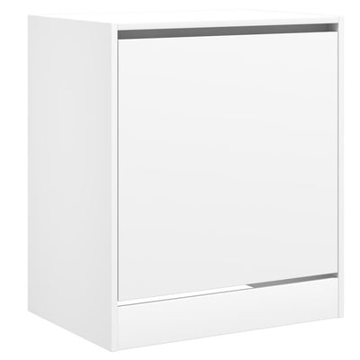 Modern 9 Pair 31" Shoe Cabinet With 1 Flip Down Drawer