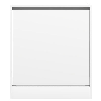 Modern 9 Pair 31" Shoe Cabinet With 1 Flip Down Drawer
