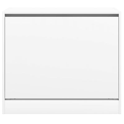 Modern 9 Pair 31" Compact Shoe Cabinet With 1 Flip Down Drawer