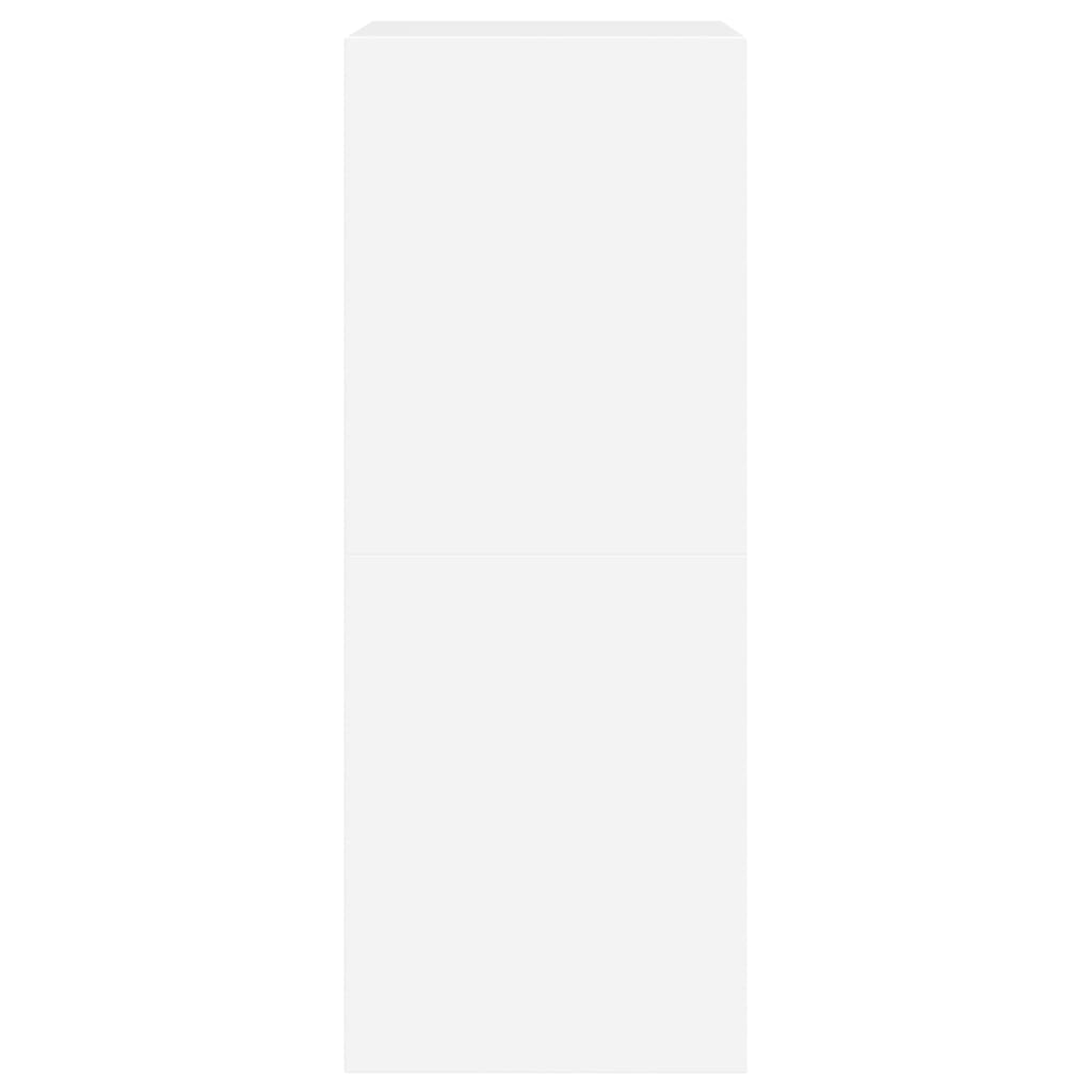 Shoe Cabinet 2-Section Smoked-Wood Medium
