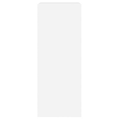 Shoe Cabinet 2-Section Smoked-Wood Medium