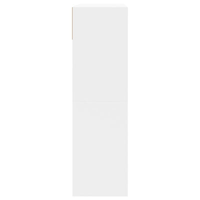 Shoe Cabinet 3-Section Smoked-Wood Medium