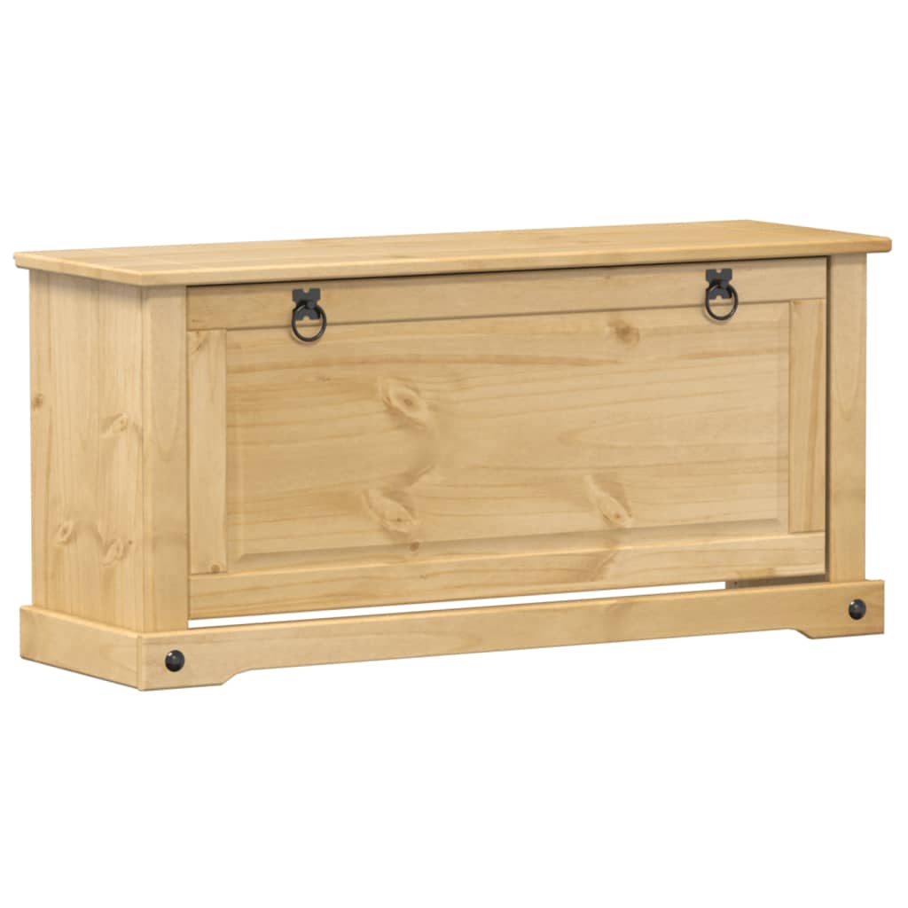 1 Drawer Natural Pine Wood Shoe Cabinet Small