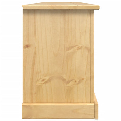 1 Drawer Natural Pine Wood Shoe Cabinet Small