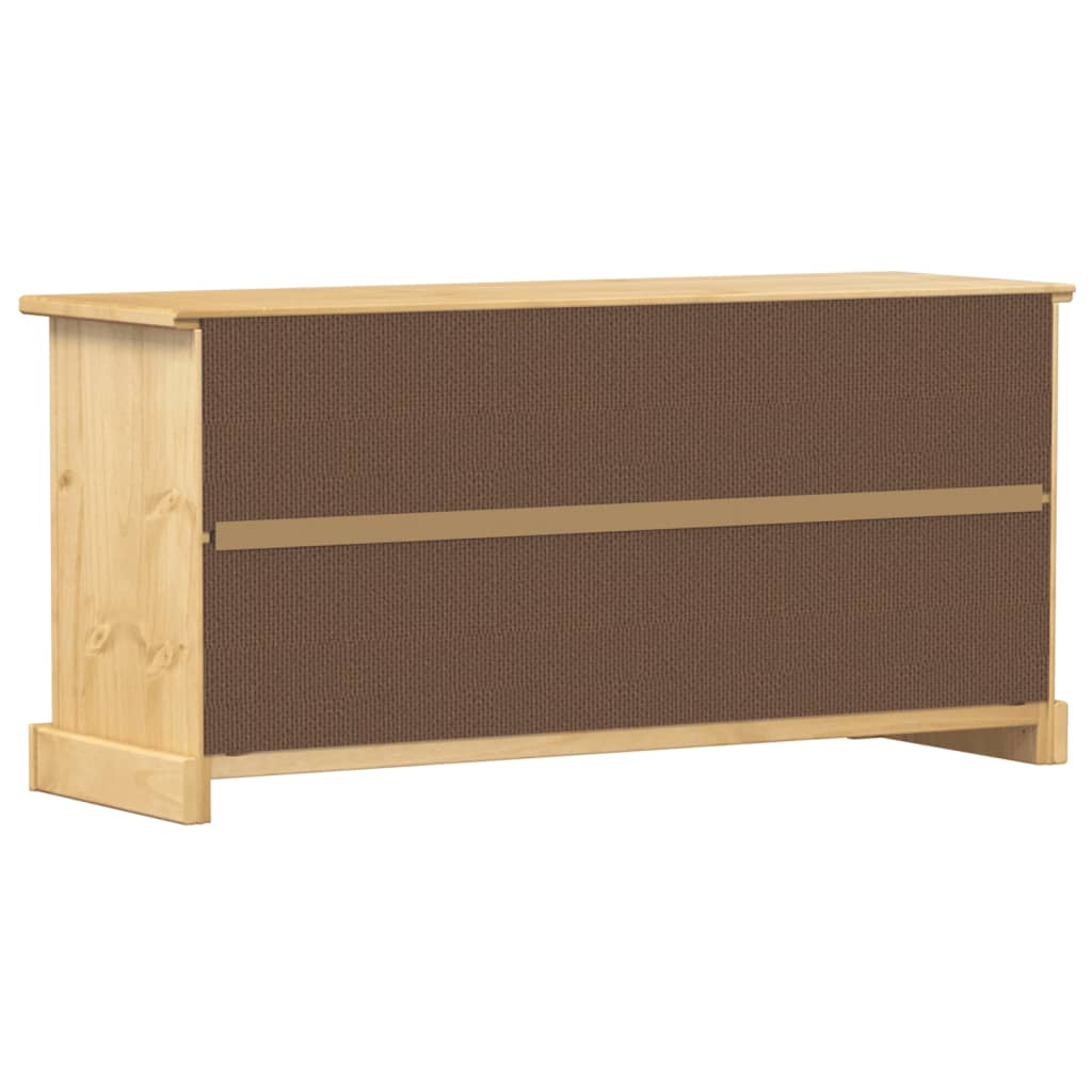1 Drawer Natural Pine Wood Shoe Cabinet Small