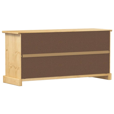 1 Drawer Natural Pine Wood Shoe Cabinet Small