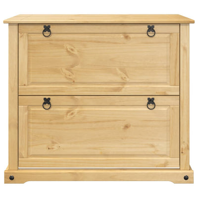 4 Drawers Natural Pine Wood Shoe Cabinet Small & Medium & Tall