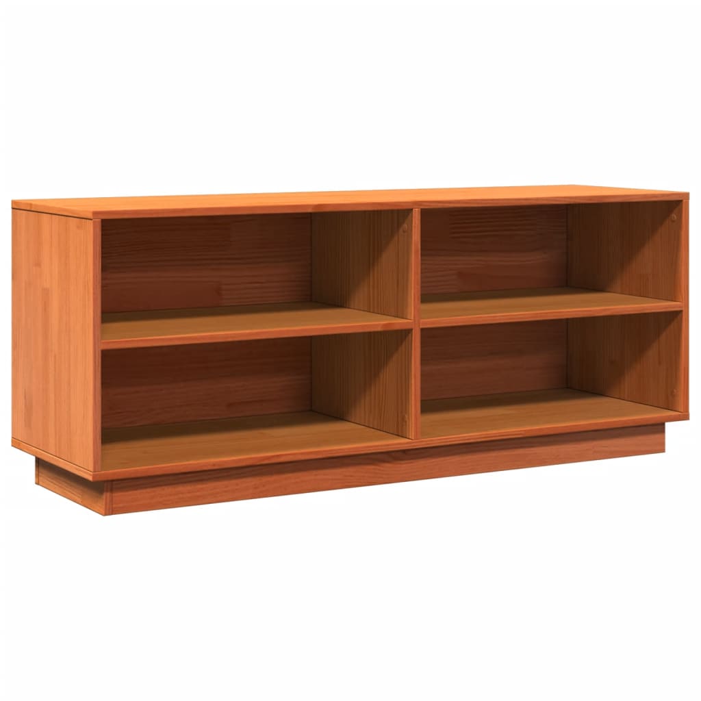 Tone Shoe Bench Grained Old Walnut 4 Open Compartments