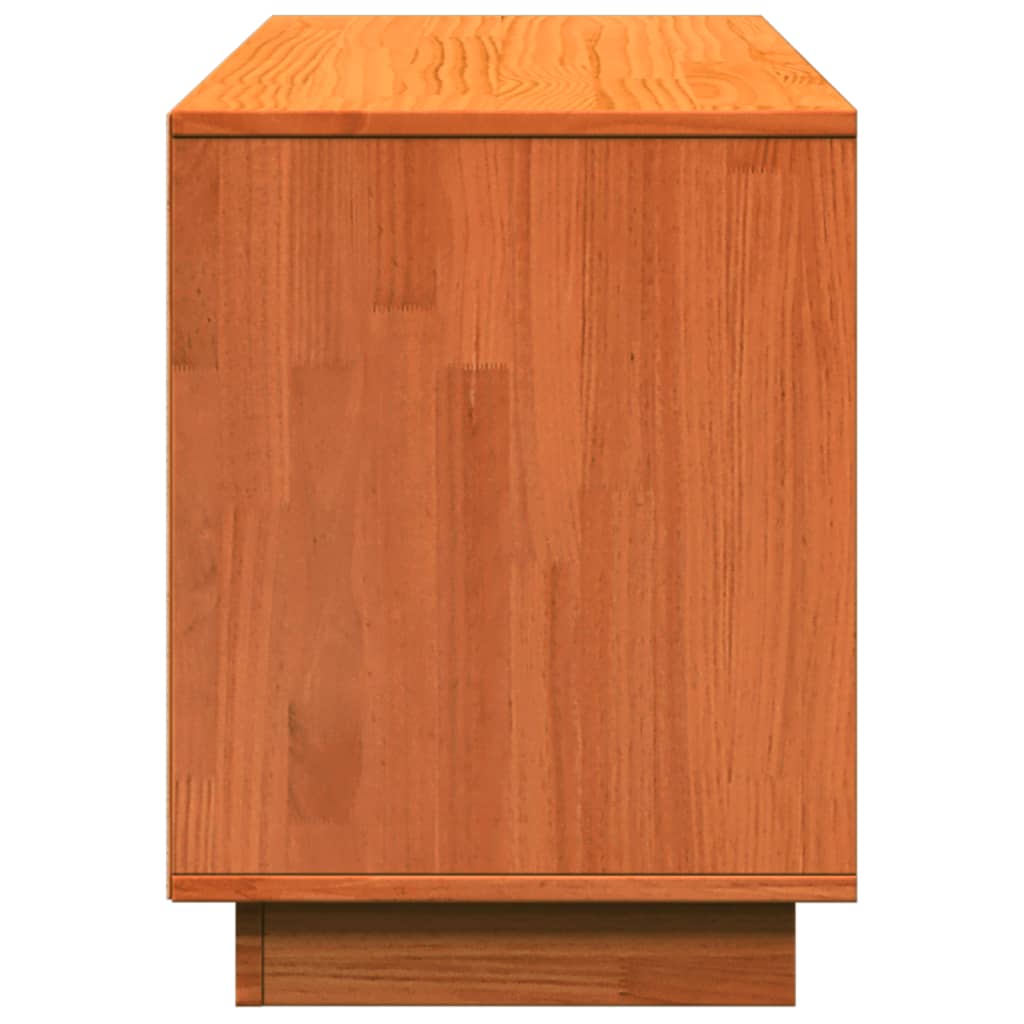 Tone Shoe Bench Grained Old Walnut 4 Open Compartments
