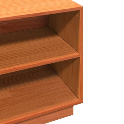 Tone Shoe Bench Grained Old Walnut 4 Open Compartments