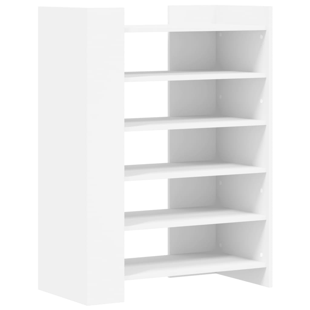 Tone Shoe Rack Grained Old Walnut 5 Open Compartments