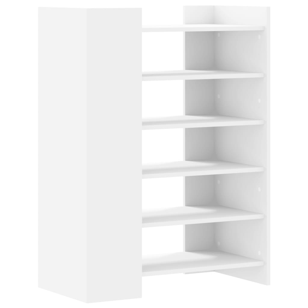 Tone Shoe Rack Grained Old Walnut 5 Open Compartments