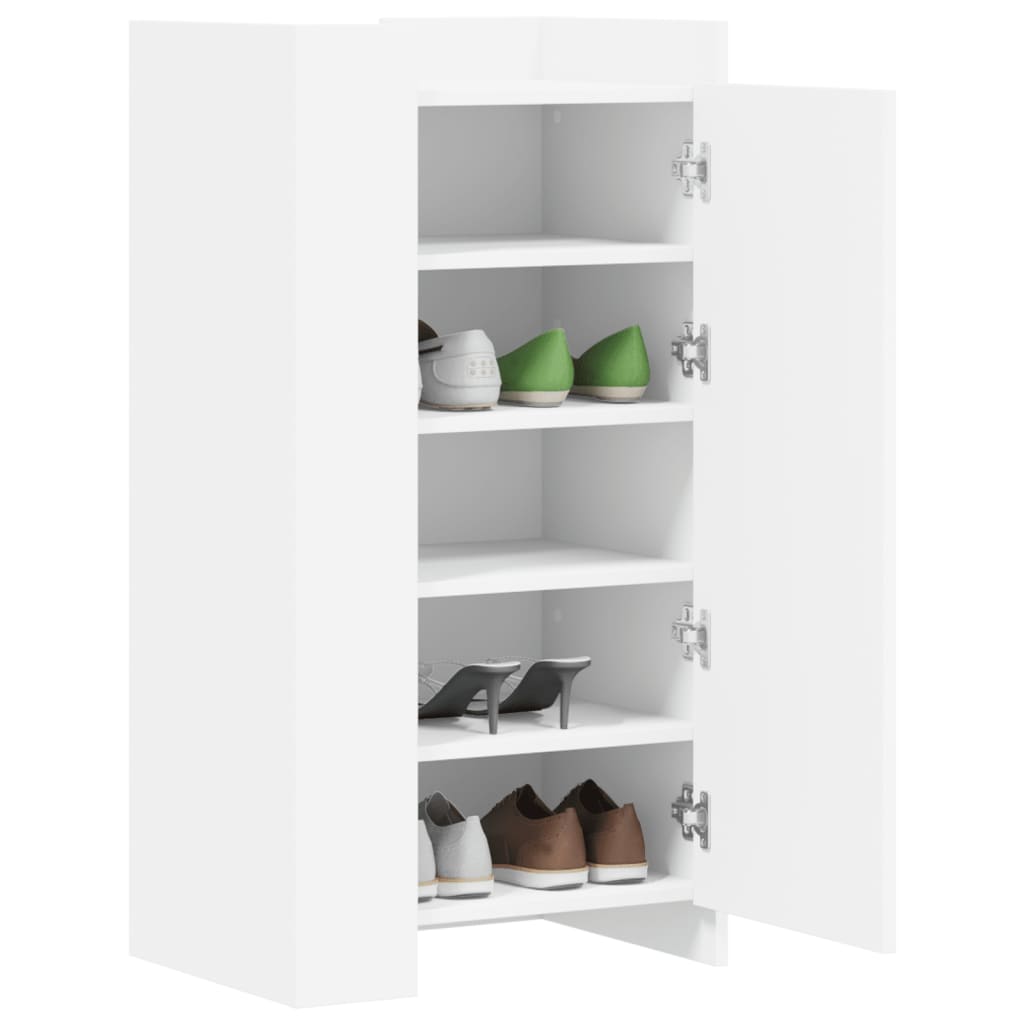 Flow Shoe Rack Grained Old Walnut & Metal 5 Compartments