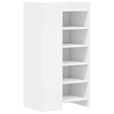 Shoe Cabinet Old, Hand-Finished Wood Tall 5 Drawers