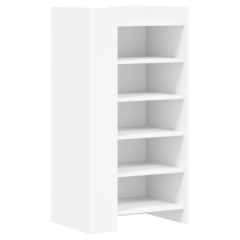 Shoe Cabinet Old, Hand-Finished Wood Tall 5 Drawers