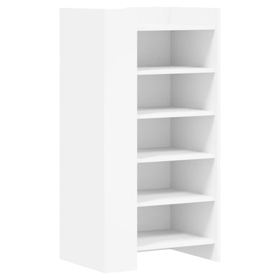 Shoe Cabinet Old, Hand-Finished Wood Tall 5 Drawers