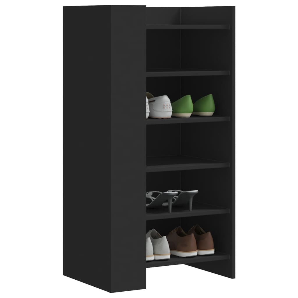 Shoe Cabinet Old, Hand-Finished Wood Tall 5 Drawers