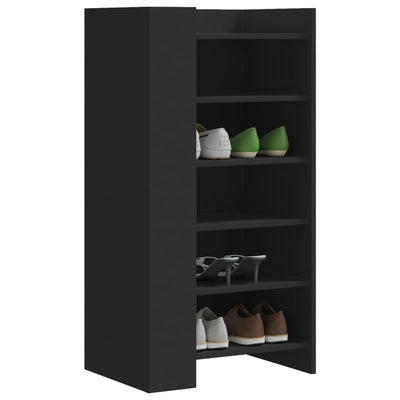 Shoe Cabinet Old, Hand-Finished Wood Tall 5 Drawers