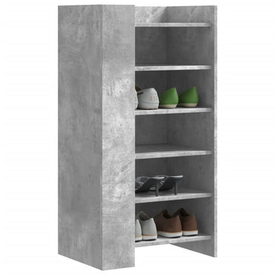 Shoe Cabinet Old, Hand-Finished Wood Tall 5 Drawers