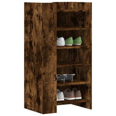 Shoe Cabinet Old, Hand-Finished Wood Tall 5 Drawers