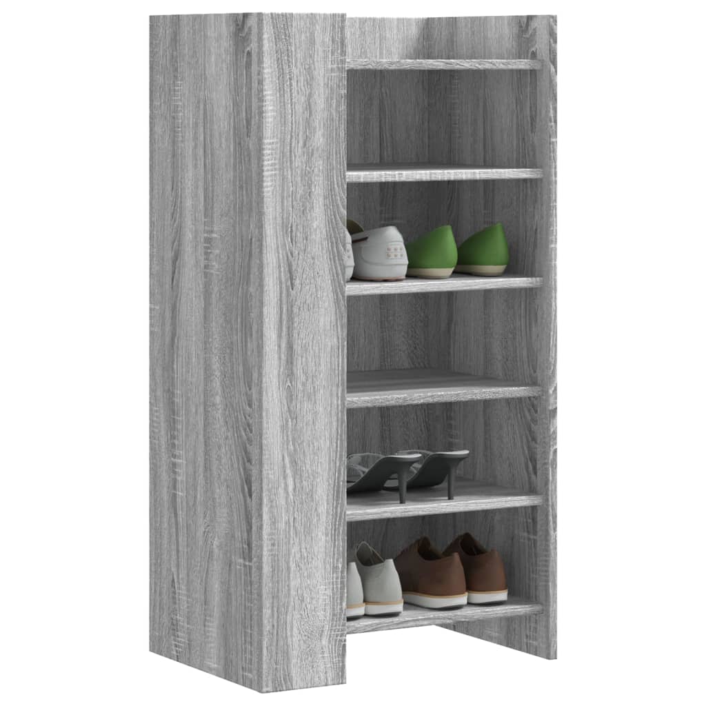 Shoe Cabinet Old, Hand-Finished Wood Tall 5 Drawers