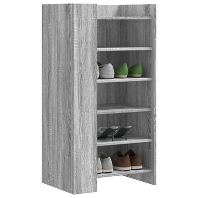Shoe Cabinet Old, Hand-Finished Wood Tall 5 Drawers