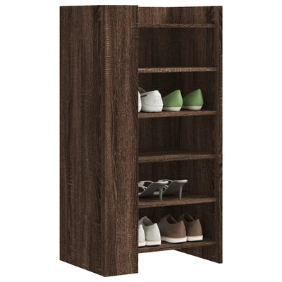 Shoe Cabinet Old, Hand-Finished Wood Tall 5 Drawers