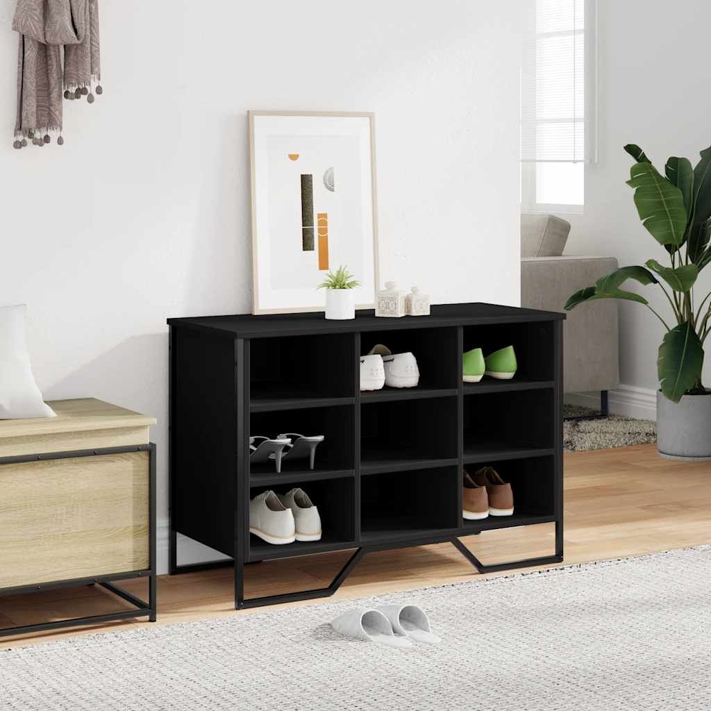 Shoe Bench Old, Hand-Finished Wood Wide & Deep 9 Compartments