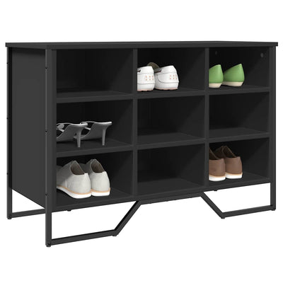 Shoe Bench Old, Hand-Finished Wood Wide & Deep 9 Compartments