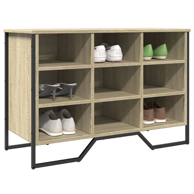 Shoe Bench Old, Hand-Finished Wood Wide & Deep 9 Compartments